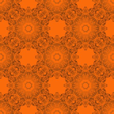 Dairesel mandala desen süsleme  