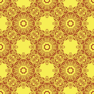 Dairesel mandala desen süsleme  