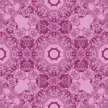 Dairesel mandala desen süsleme  