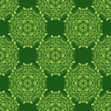 Dairesel mandala desen süsleme  