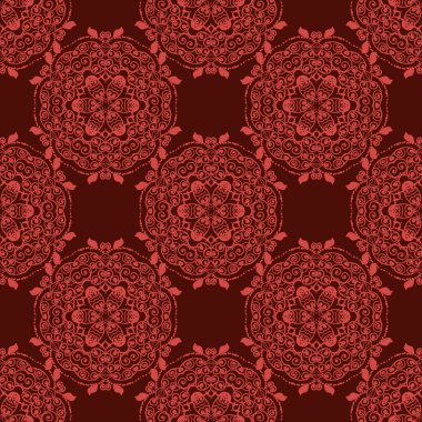 Dairesel mandala desen süsleme  