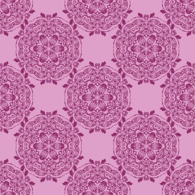 Dairesel mandala desen süsleme  