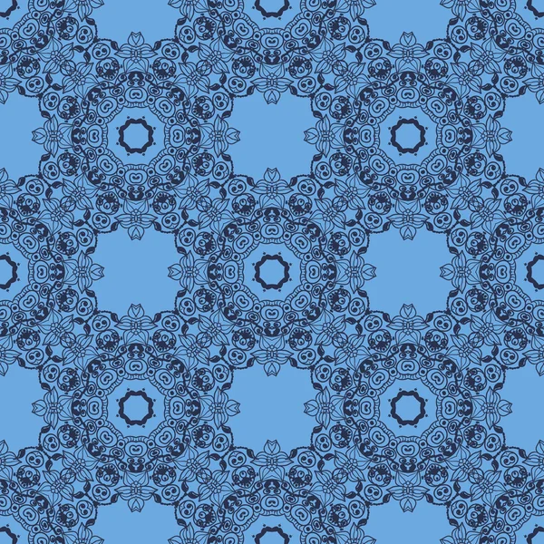 Circulaire mandala patroon sieraad — Stockvector