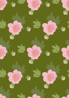 Çiçek Şakayık vintage doku