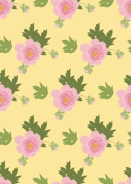 Çiçek Şakayık vintage doku