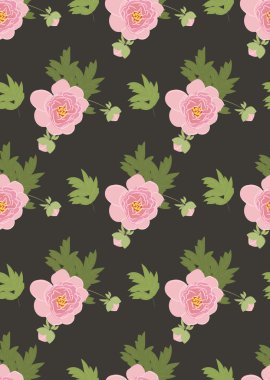 Çiçek Şakayık vintage doku