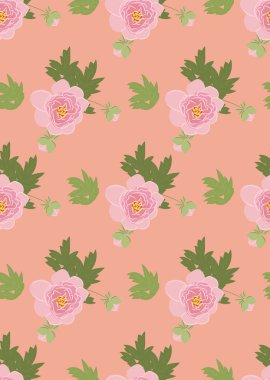 Çiçek Şakayık vintage doku