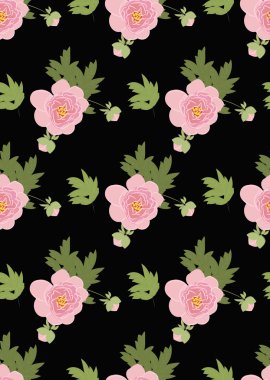 Çiçek Şakayık vintage doku