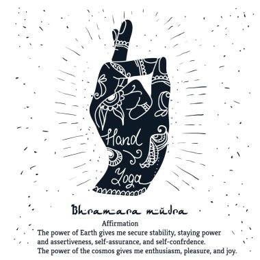Öğe yoga bhramara mudra eller