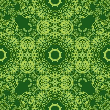 Dairesel mandala desen süsleme