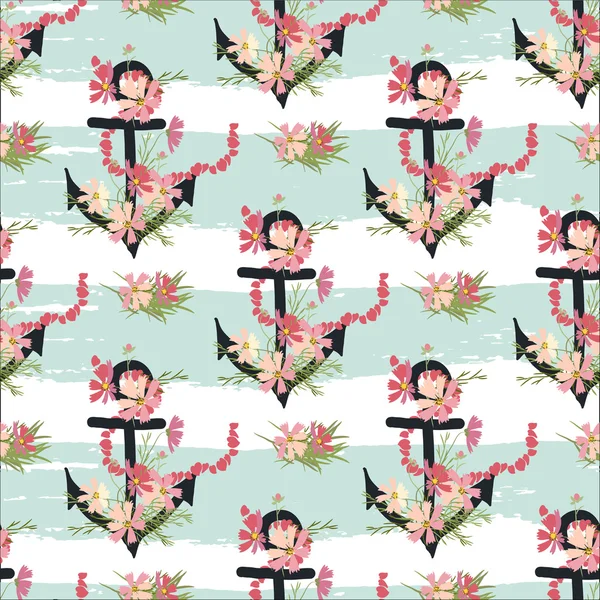 Evren, çiğdemler çiçekler ve çapa