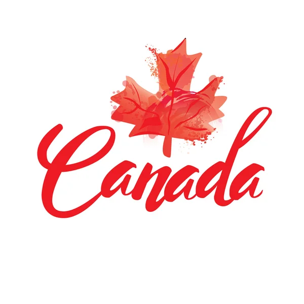 Sello con el nombre de Canadá — Vector de stock