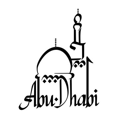 Abu Dabi işareti - vektör çizim
