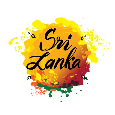 Damga veya Sri Lanka adını etiketi,
