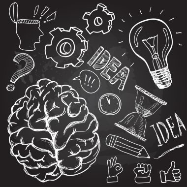 düşünme karalamalar unsurları ayarla