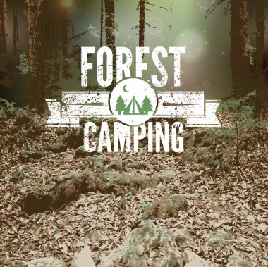 Bulanık manzara, orman, çevre rozeti