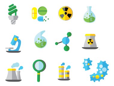 Kimya biyo teknoloji bilim simgeleri