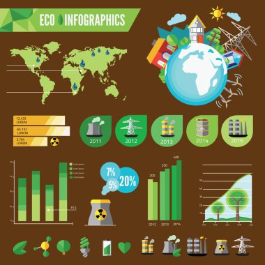 Ekoloji Infographic simgesi