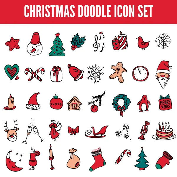 Christmas icon set — Stock Vector