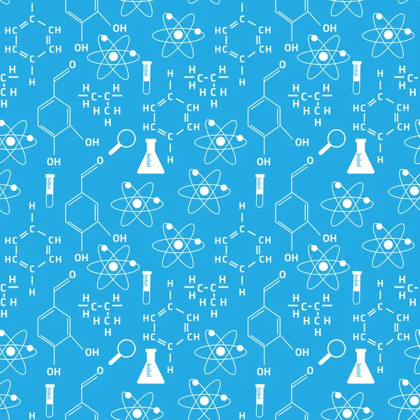 Patrón inconsútil de química — Archivo Imágenes Vectoriales