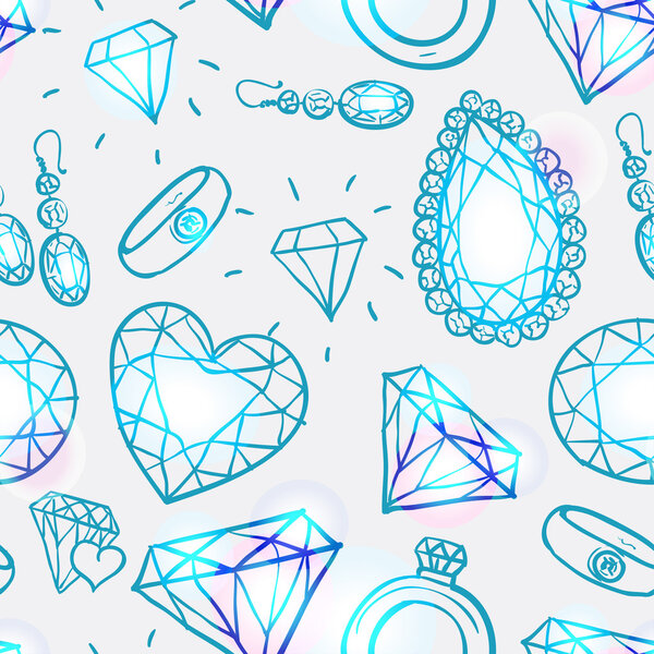 Seamless pastel diamonds pattern