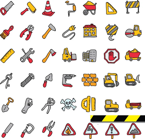 Conjunto de iconos de construcción — Vector de stock