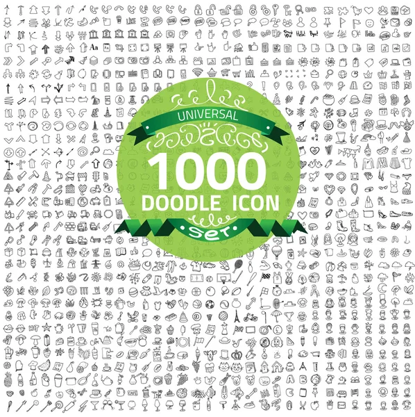 Conjunto de 1000 icono de calidad — Vector de stock