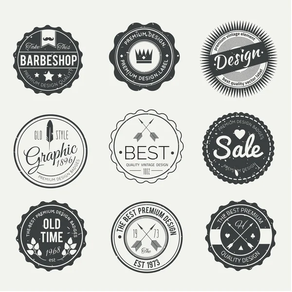 Collezione Badges - modello di loghi vettoriali . — Vettoriale Stock