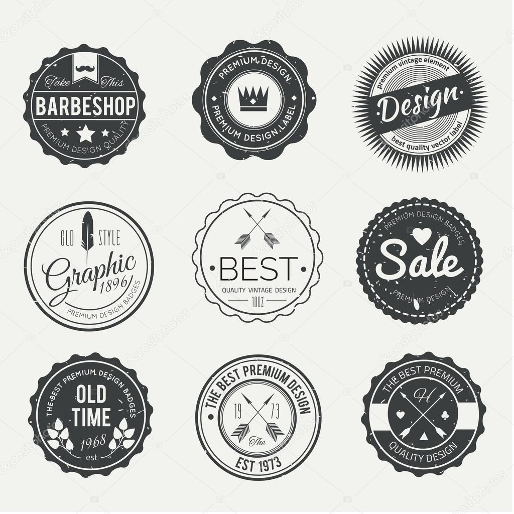 Badges Collection  set - vector logos template.