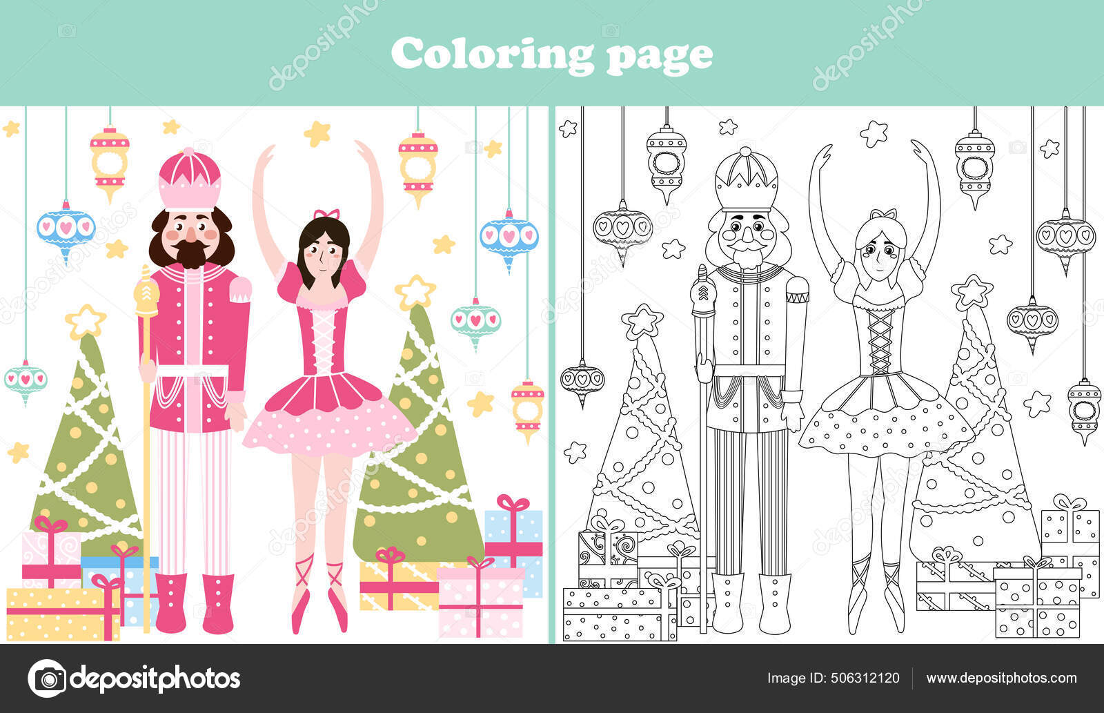 Páginas para colorir de gatos de Natal, folhas fáceis e imprimíveis  gratuitas