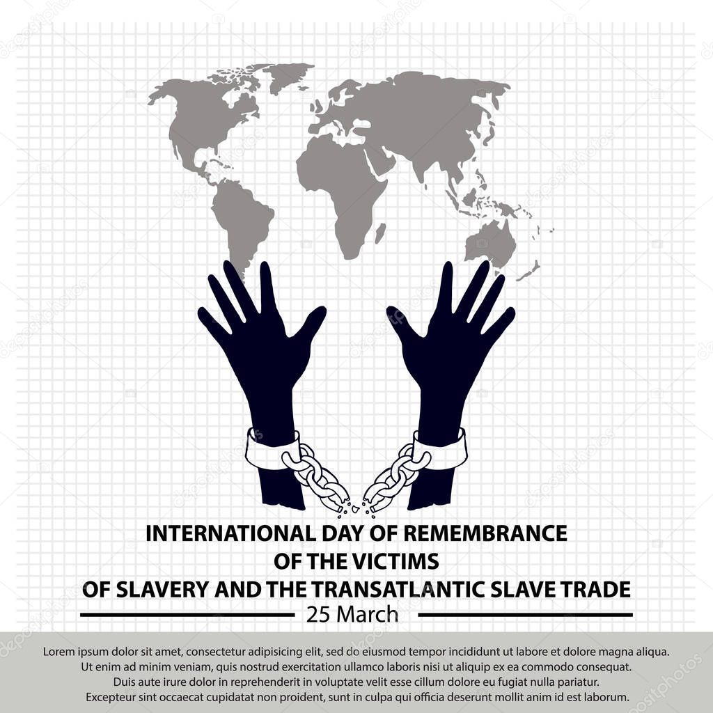 international day of remembrance of the victims of slavery and the transatlantic slave trade, poster and banner