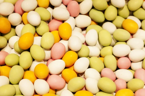 Muchos Huevos Diferentes Colores Para Pascua — Foto de Stock