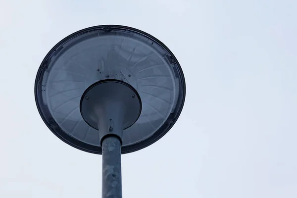 Lâmpada Rua Com Luz Led Vista Baixo — Fotografia de Stock