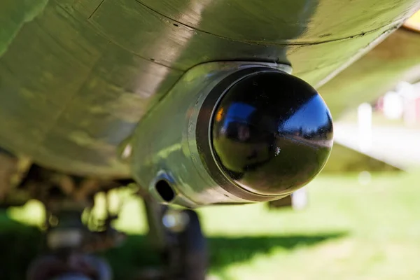 Die Unterseite Eines Militärischen Kampfjets — Stockfoto