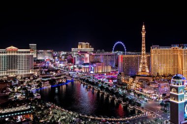 Las Vegas Nevada 2018 02 07 10 panoramic view of the Las Vegas Strip clipart