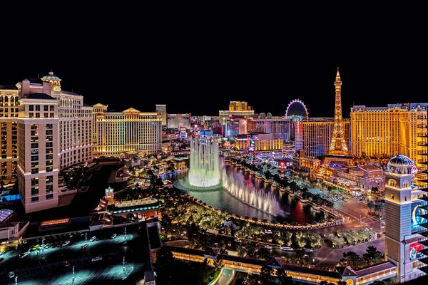 Las Vegas Nevada 2018 Panoramisch Uitzicht Las Vegas Strip — Stockfoto