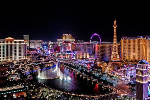 Las Vegas Nevada 2018 Las Vegas Şeridi Nin Panoramik Manzarası — Stok fotoğraf