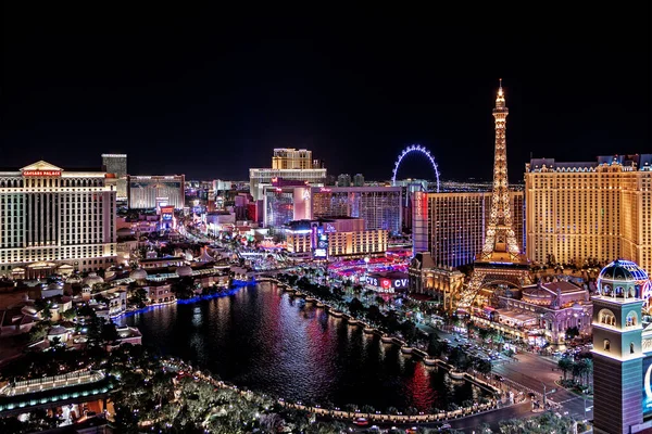 Las Vegas Nevada 2018 Las Vegas Şeridi Nin Panoramik Manzarası — Stok fotoğraf