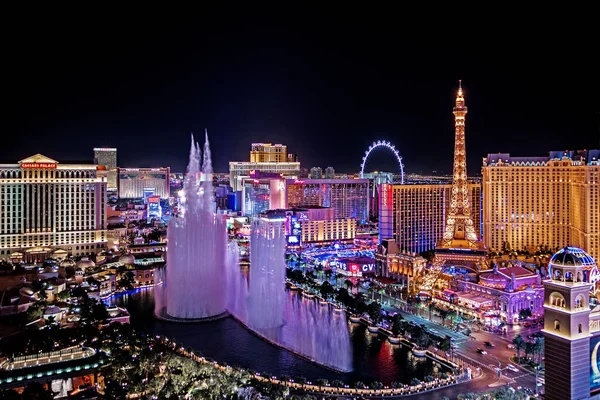 Las Vegas Nevada 2018 Vista Panorâmica Las Vegas Strip — Fotografia de Stock