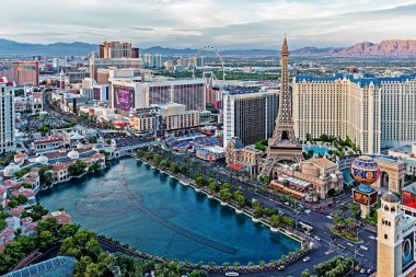 Las Vegas Nevada 2017 06 01 10 panoramic view of the Las Vegas Strip clipart