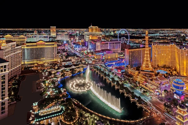 Las Vegas Nevada 2017 Las Vegas Şeridi Nin Panoramik Manzarası — Stok fotoğraf