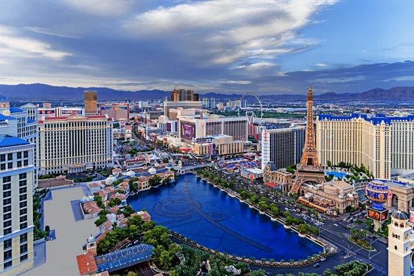 Las Vegas Nevada 2017 Panoramautsikt Över Las Vegas Strip — Stockfoto