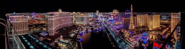 Las Vegas Nevada 2017 12 01 panoramic view of the Las Vegas Strip clipart