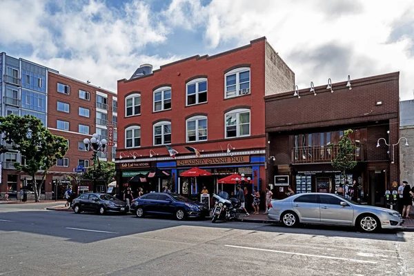 San Diego, Kaliforniya 16 Temmuz 2017 Gaslamp Quarter şehir merkezinde..