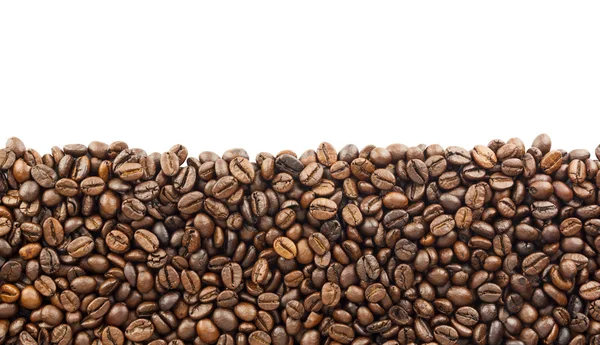 Coffee beans background with copy space for text — Stock Photo, Image