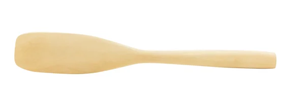 Wooden spatula isolated on white background — Stock Photo, Image