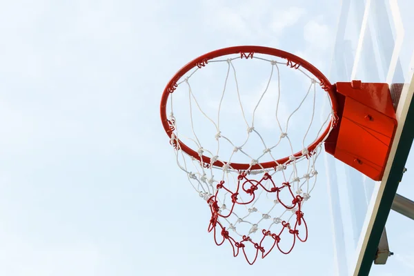 Closeup basketball hoop — Stock Photo, Image