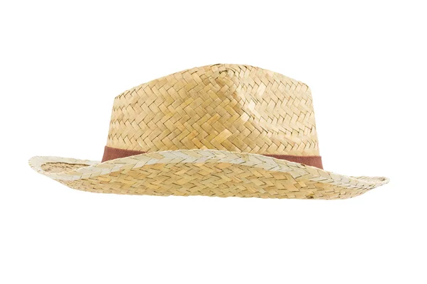 Боковой вид на бамбуковую шляпу — стоковое фото