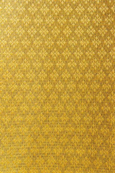 金色のタイ シルク布パターン背景 — ストック写真