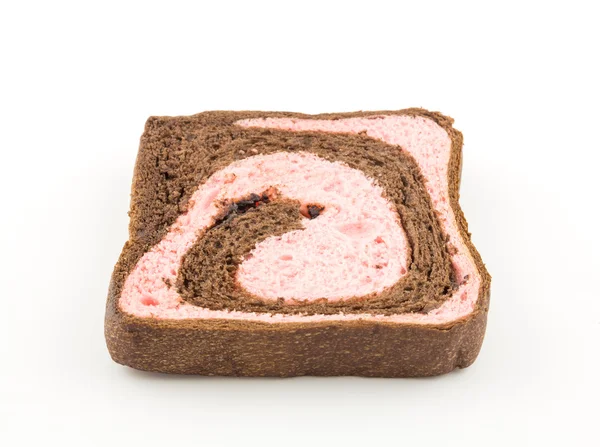 Strawberry blend chocolate bread — Stock Photo, Image